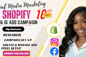 set up facebook shop, instagram shop and integrate with shopify store