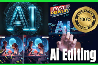 do ai image editing, fixing, retouching, and photo editing,