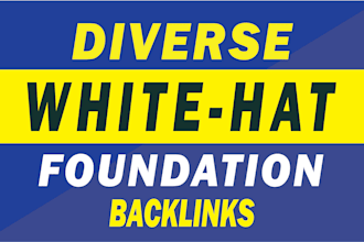 do high quality SEO contextual foundation backlinks for white hat link building