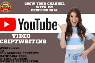 do youtube script writing, professional video script writer, scripts writing