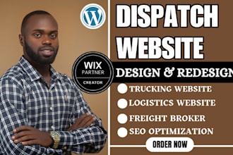 create moving company, logistics, trucking, dispatch, freight, hauling website