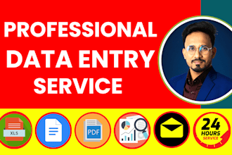 do data entry, copy paste, data scraping, email leads, pdf to excel data entry
