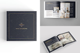 design a guide for buyers or sellers, packet, real estate presentation, brochure