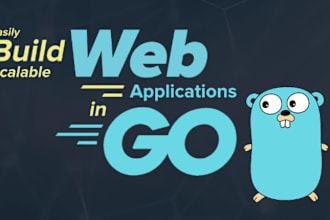 develop golang web application
