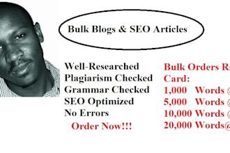 write bulk articles and wordpress blog posts