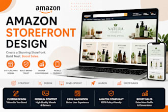 create amazon storefront design and brand store design, amazon storefront