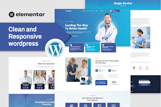 design a clean and responsive wordpress website using elementor