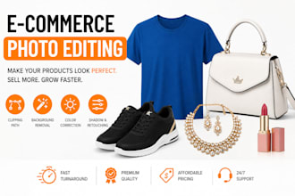 ecommerce product photo editing, photoshop retouching