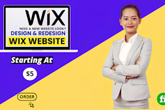 build wix website, wix website design, redesign wix website