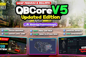 create for you a fivem qbcore server