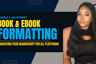 do book interior design typesetting, book formatting for amazon and ingramspark