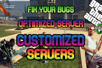be your fivem server developer, redm server developer, qbcore, mlo clothes car