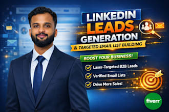 do linkedin lead generation and prospect email list building