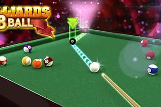 create pool game, billard game, 8 billiard game, blackjack rummy game