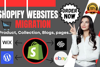 migrate wordpress woocomerce wix to shopify ecommerce website design development