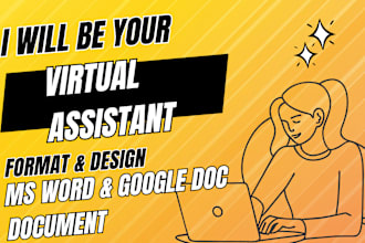 format and design ms word and google docs document