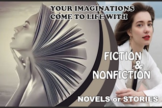 ghostwrite fiction or nonfiction ebook, be your novel ghostwriter