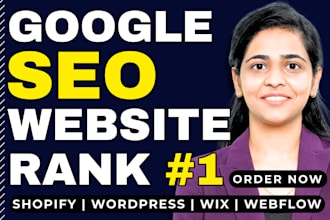 do shopify seo on page optimization of wordpress wix webflow squarespace expert