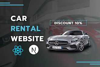 create modern car rental website for your company