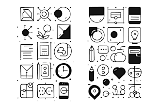 design monochrome line art vector icon and illustration