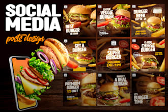 do 2 pro social media posts design facebook ads posts instagram stories in 24h