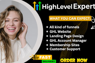 build gohighlevel website, gohighlevel sales funnel, gohighlevel landing page