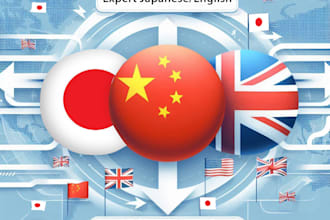 provide expert japanese, chinese, and english translation services