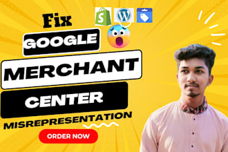 fix google merchant center misrepresentation and suspension