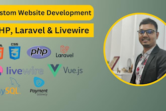 develop custom laravel websites and resolve bugs efficiently
