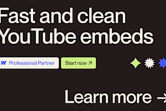 implement a fast and clean youtube video embed