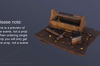 create realistic gameready props with a lowpoly wireframe