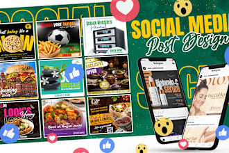 do social media post, instagram post, facebook ad design