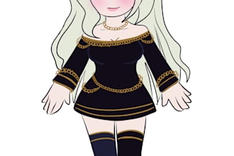 draw the kawaii chibi oc character