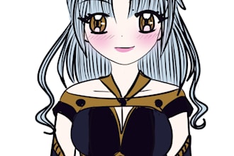illustrate an original character in color