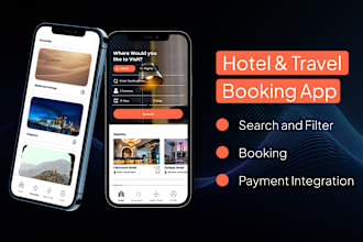 develop a hotel, flight, travel booking, activities booking app like tripadvisor
