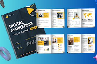design professional annual report and company profile