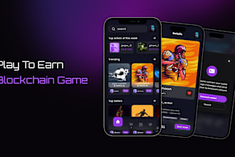 develop blockchain games, play to earn games, nft games like axie infinity