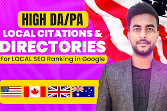 do top 350 local citations for USA, UK, australia and canada