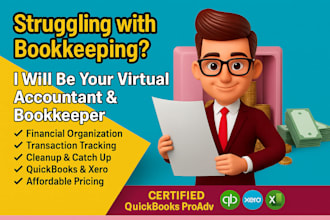 provide freelance bookkeeping accounts payable and receivable