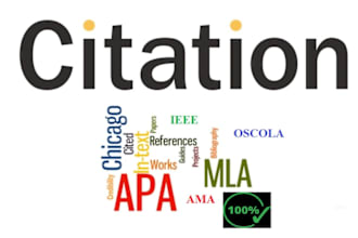 create apa, harvard, chicago, mla, and oscola style reference and citations