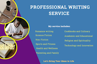 be your romance ghostwriter, ebook writer, fiction and nonfiction writer
