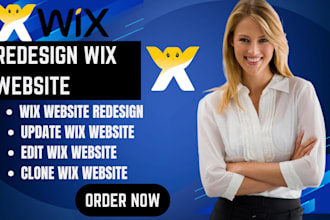 redesign wix website update wix wix seo wix optimization wix website development