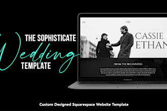 provide a premium elegant website template for your wedding