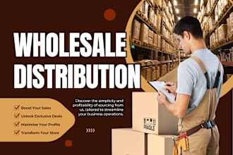 help u with wholesale products amazon, ebay