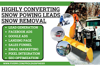 generate snow removal leads junk snow removal landing page snow removal website