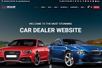 build car dealership website, car rental, truck site, motor selling and renting