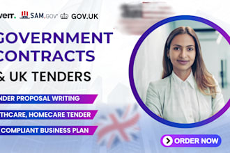 write bid proposal for UK tender, cqc compliant business plan, healthcare tender