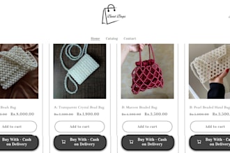 design custom jewelry website bead jewelry store bead bags bead shopify website