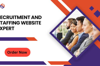design healthcare staffing agency website professionally