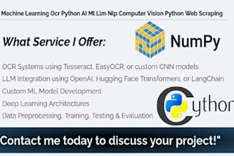 do machine learning ocr python ai ml llm nlp computer vision python web scraping